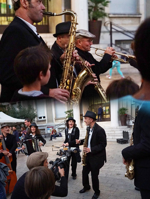 musique de rue acoustique, swing